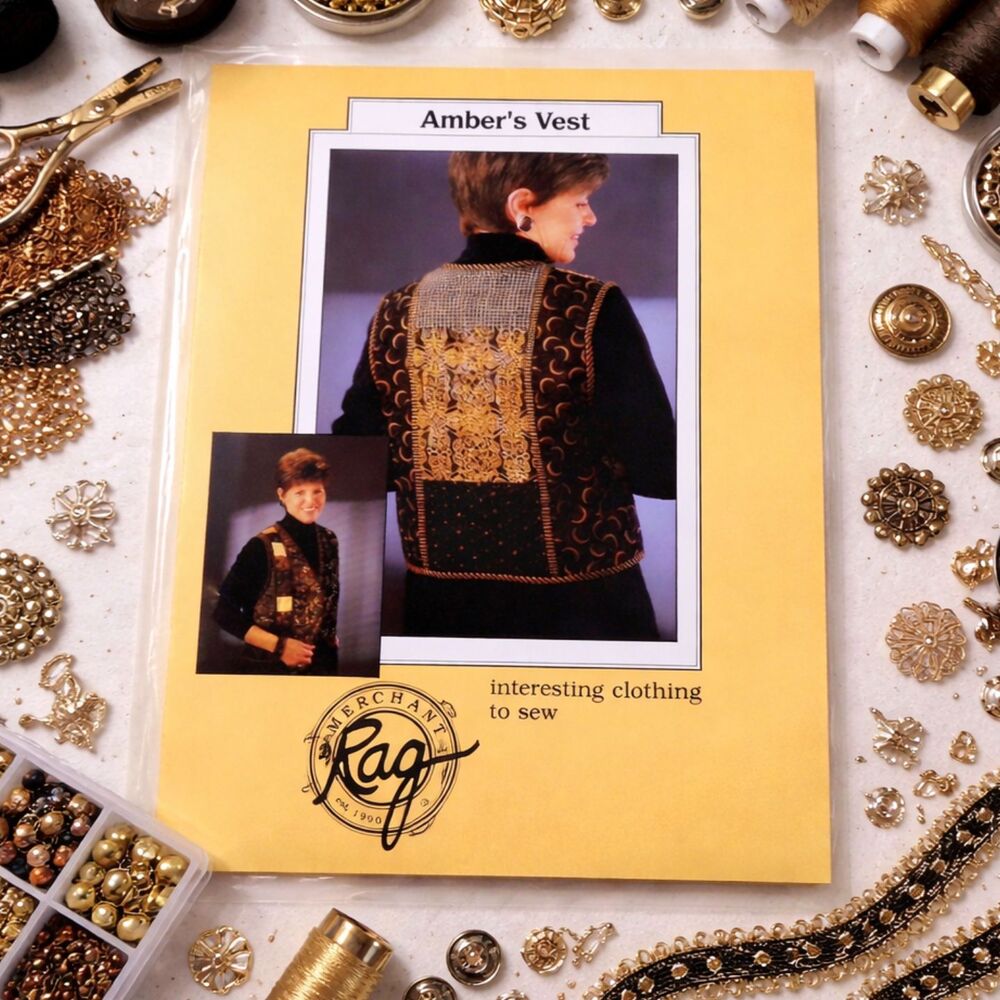 Merchant Rag Pattern Ambers Vest Size 6 - 18